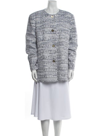 Lafayette 148 Tweed Pattern Evening Jacket