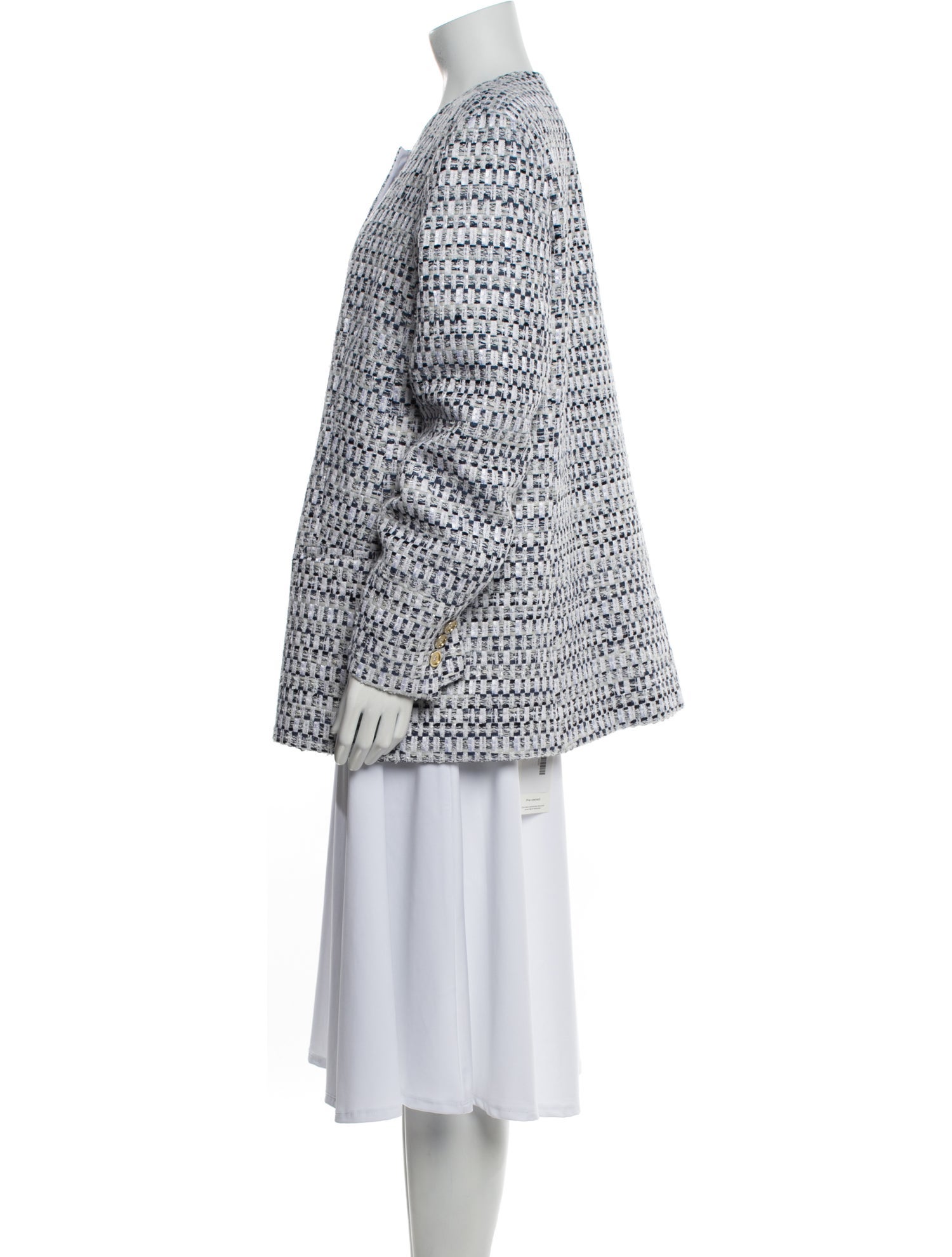 Lafayette 148 Tweed Pattern Evening Jacket