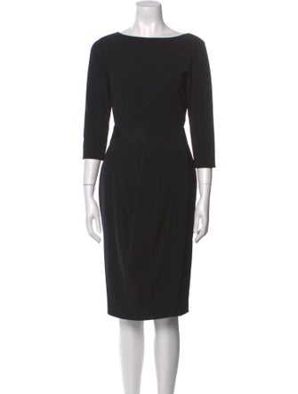 Lafayette 148 Bateau Neckline Knee-Length Dress