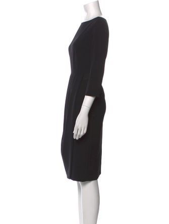 Lafayette 148 Bateau Neckline Knee-Length Dress
