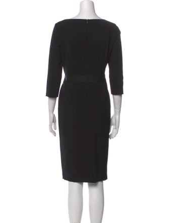 Lafayette 148 Bateau Neckline Knee-Length Dress