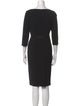 Lafayette 148 Bateau Neckline Knee-Length Dress