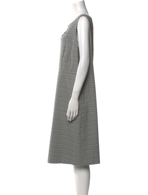 Lafayette 148 Bateau Neckline Midi Length Dress