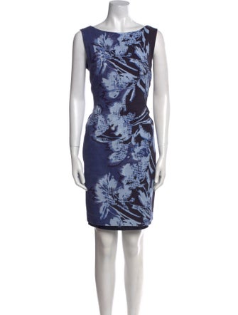 Lafayette 148 Printed Knee-Length Dress