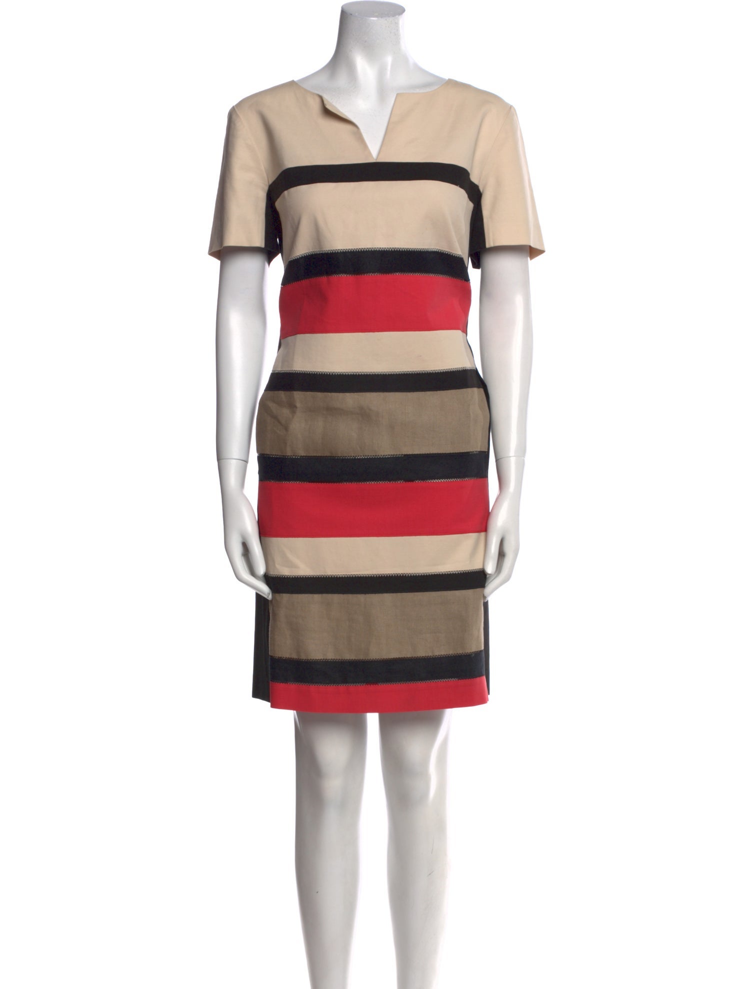 Lafayette 148 Striped Knee-Length Dress
