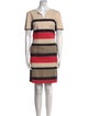 Lafayette 148 Striped Knee-Length Dress
