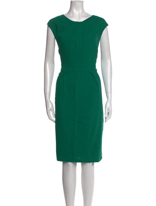Lafayette 148 Bateau Neckline Midi Length Dress