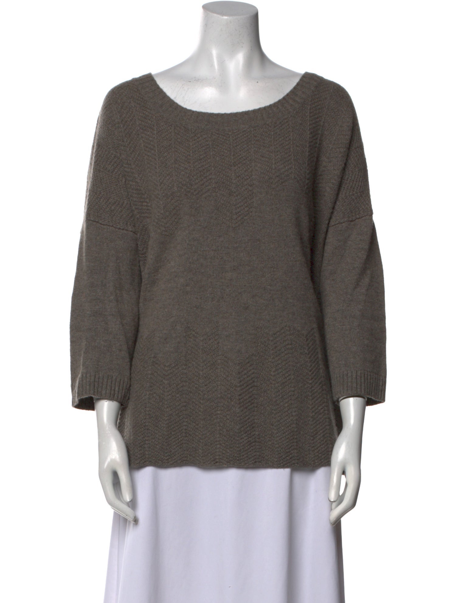 Lafayette 148 Cashmere Scoop Neck Sweater