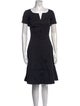 Lafayette 148 V-Neck Knee-Length Dress