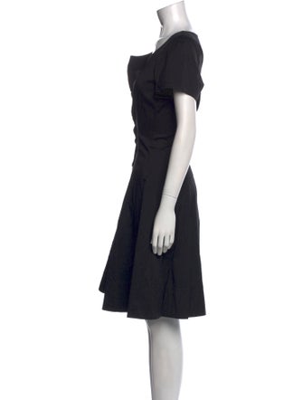 Lafayette 148 V-Neck Knee-Length Dress