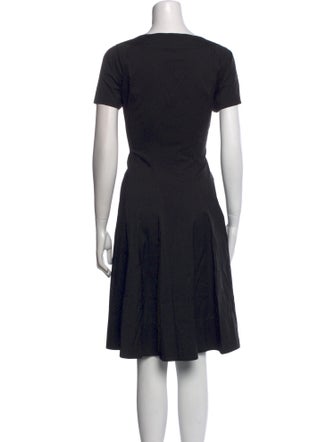 Lafayette 148 V-Neck Knee-Length Dress