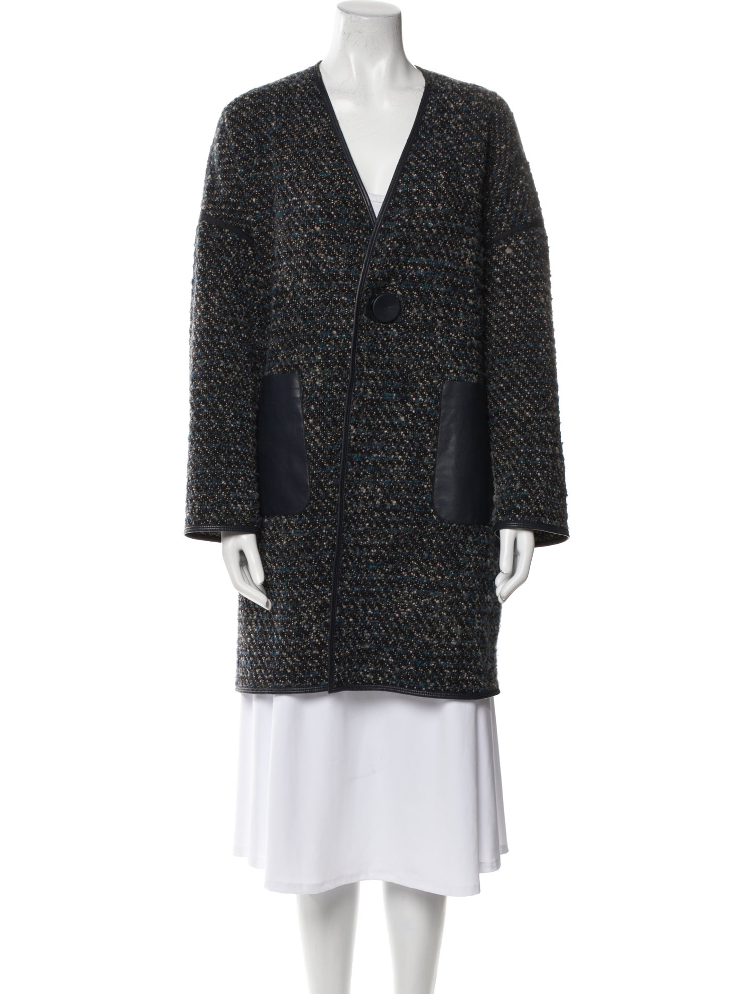 Lafayette 148 Tweed Pattern Coat