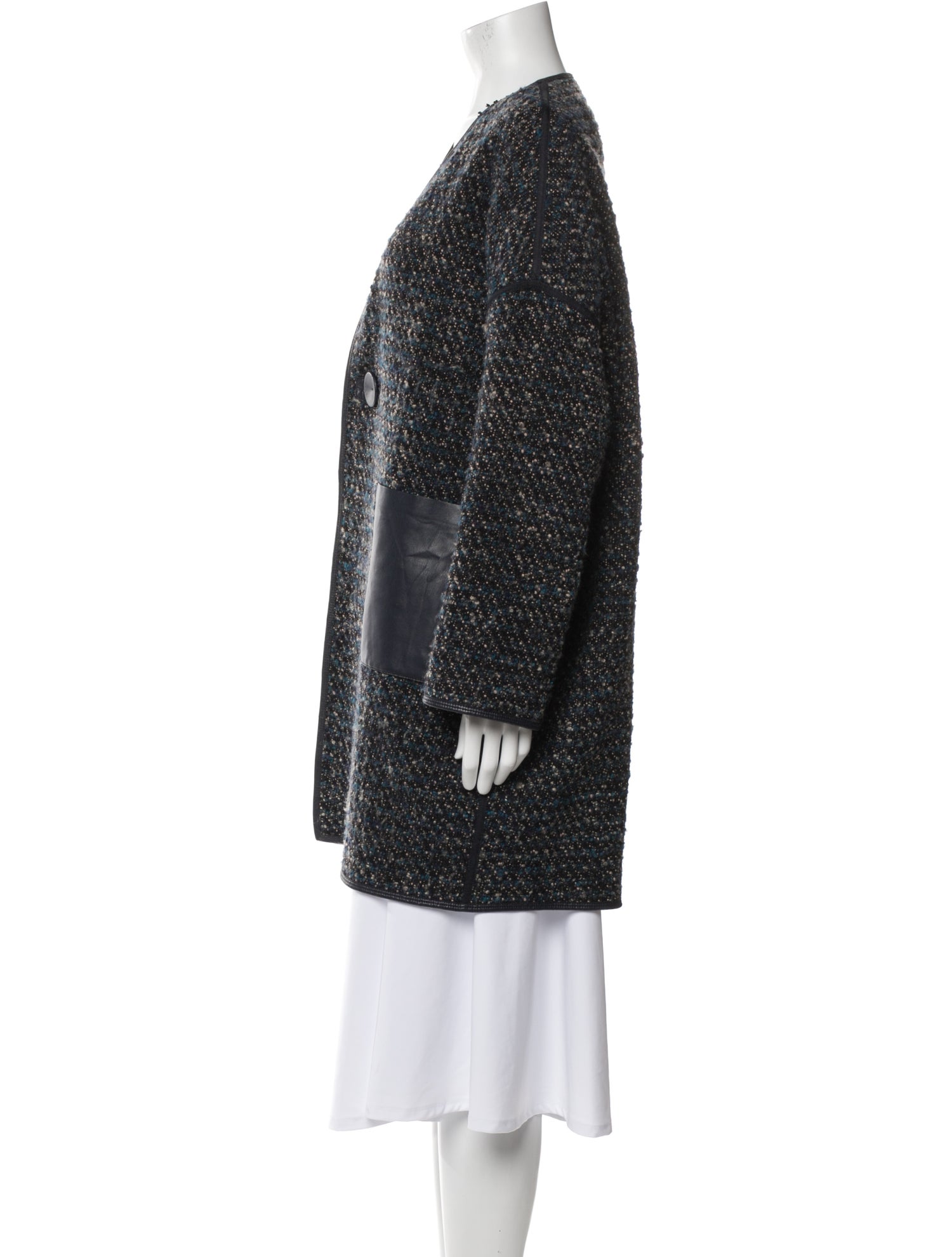 Lafayette 148 Tweed Pattern Coat