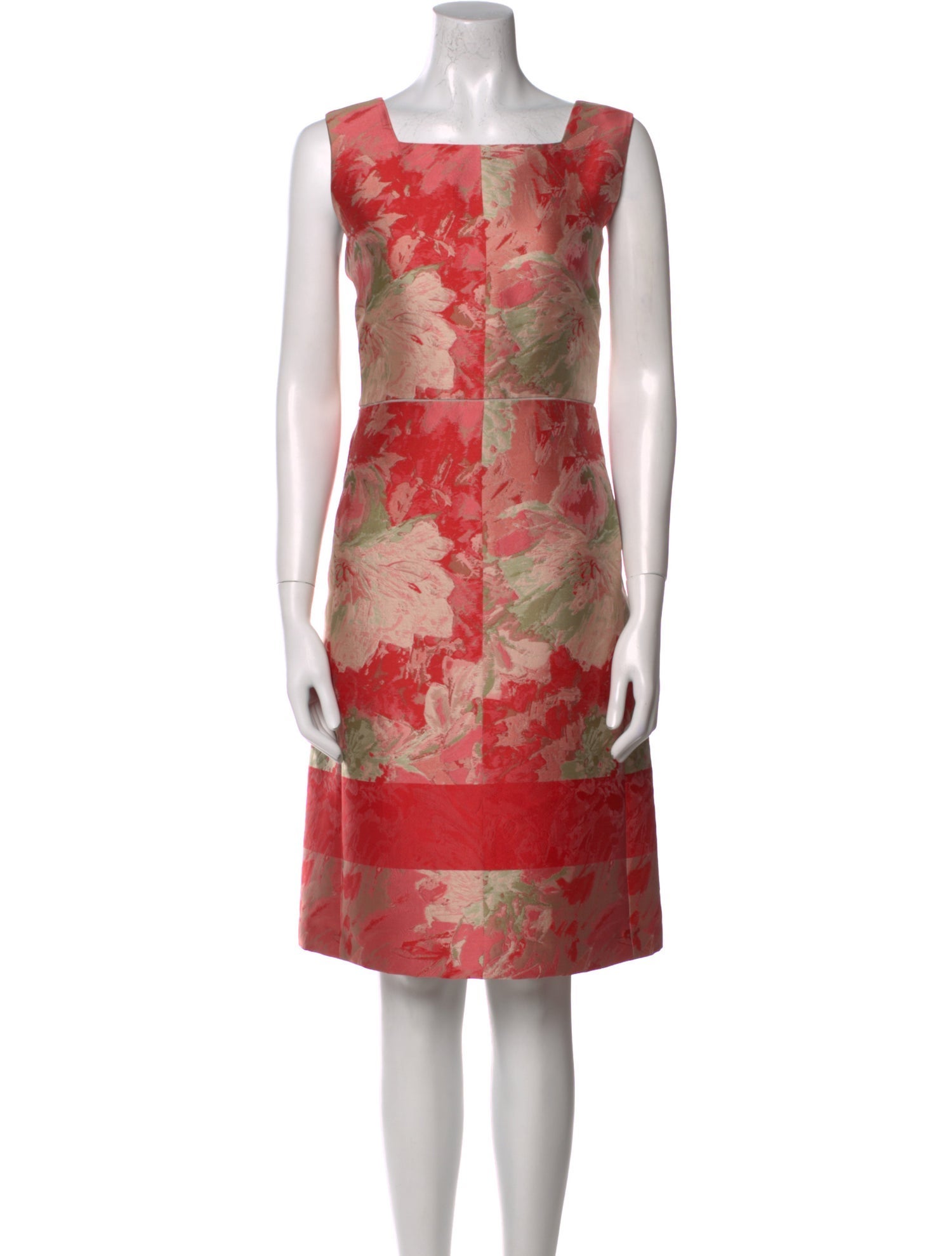 Lafayette 148 Floral Print Knee-Length Dress w/ Tags