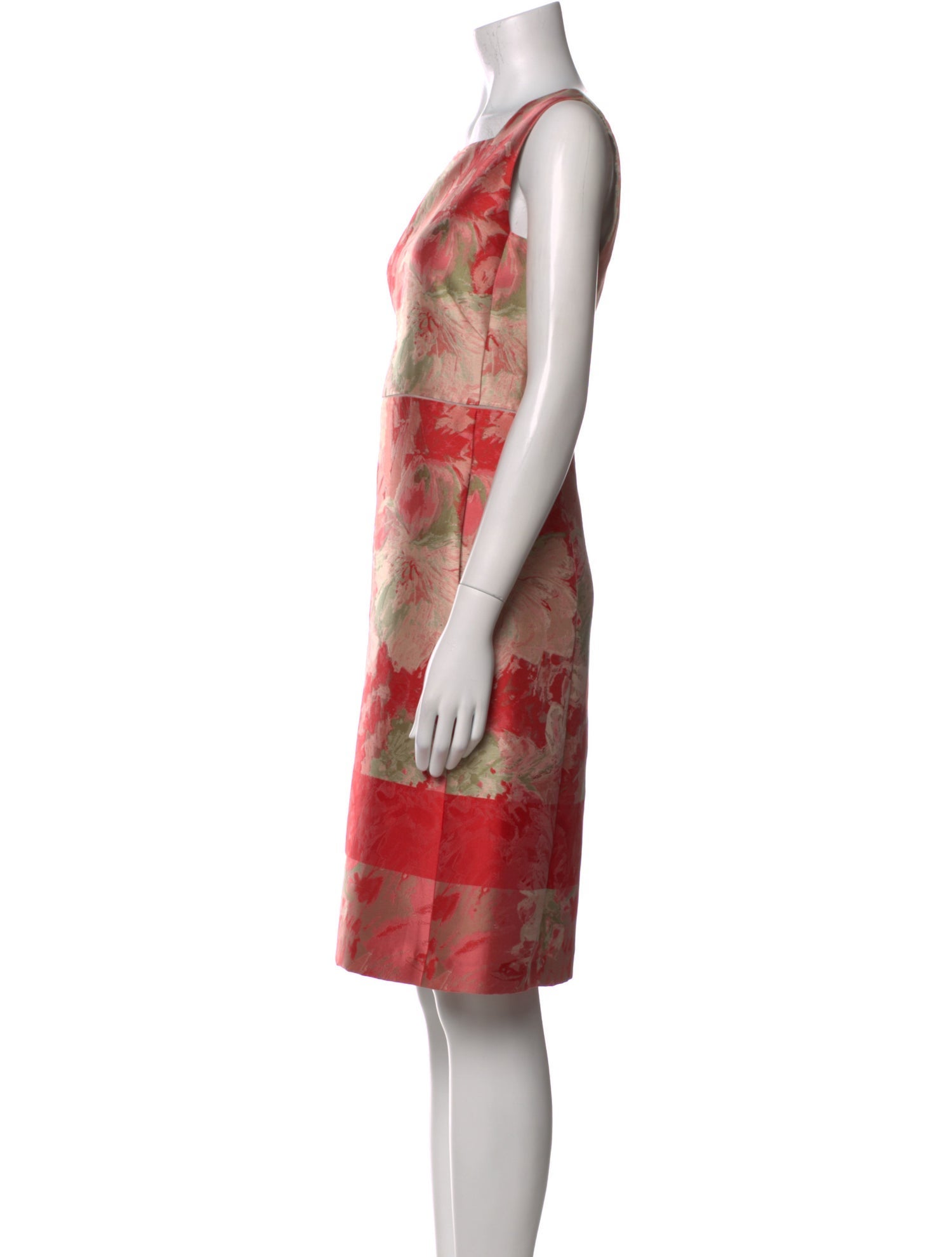 Lafayette 148 Floral Print Knee-Length Dress w/ Tags
