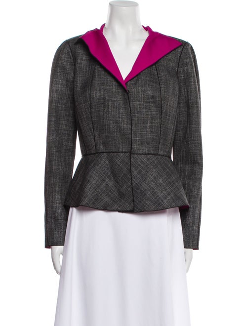 Lafayette 148 Plaid Print Evening Jacket