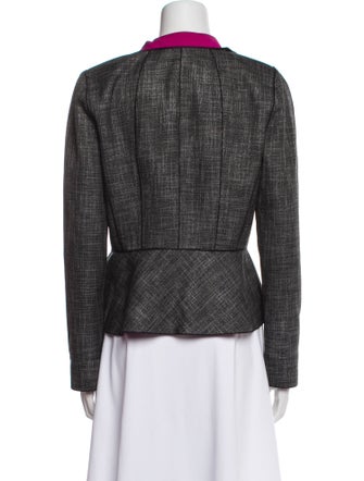 Lafayette 148 Plaid Print Evening Jacket