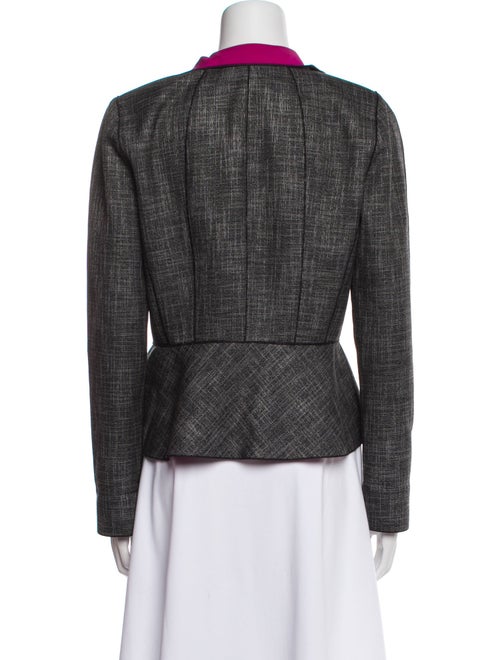 Lafayette 148 Plaid Print Evening Jacket