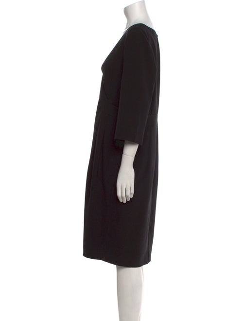 Lafayette 148 V-Neck Knee-Length Dress