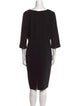 Lafayette 148 V-Neck Knee-Length Dress