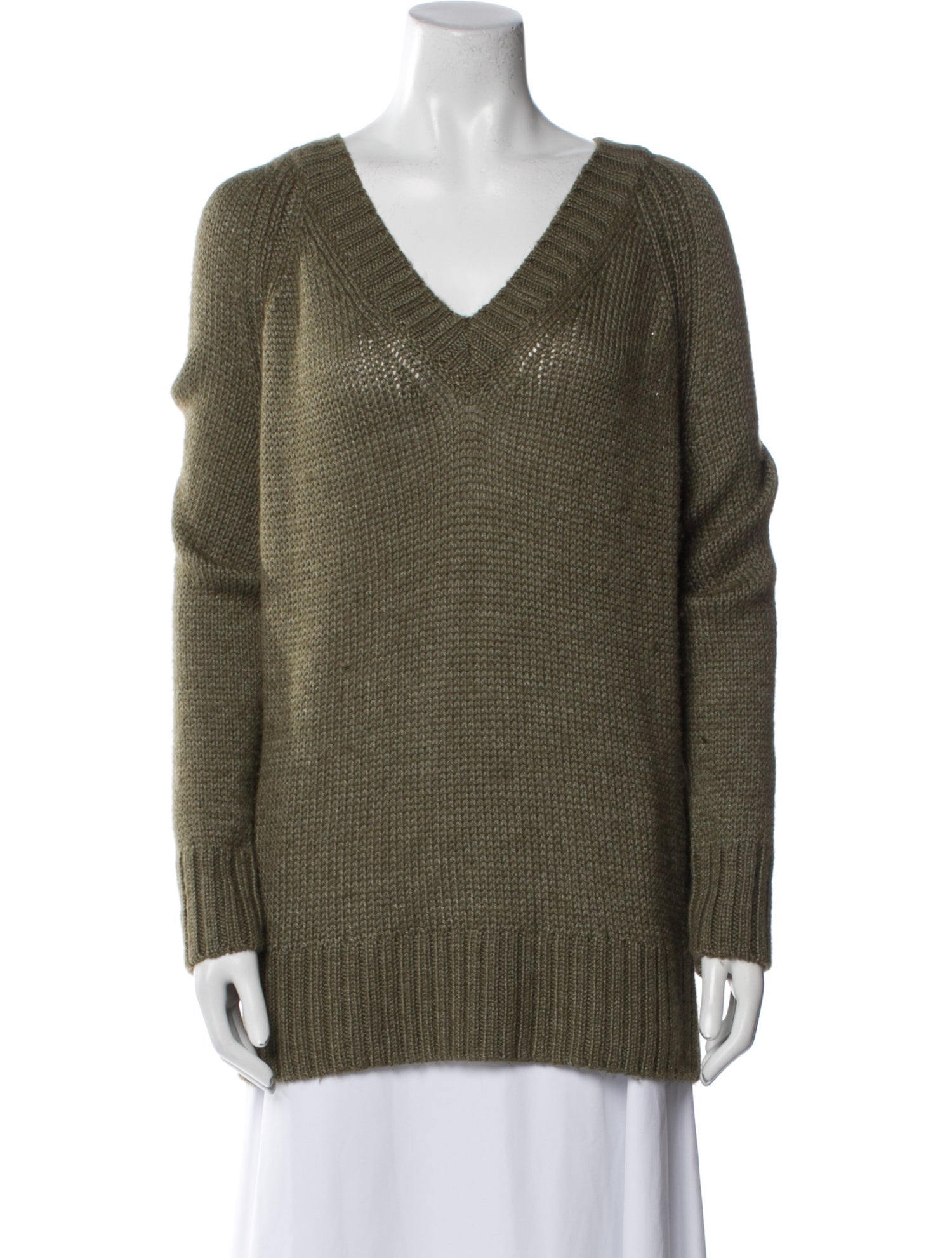 Lafayette 148 Alpaca V-Neck Sweater