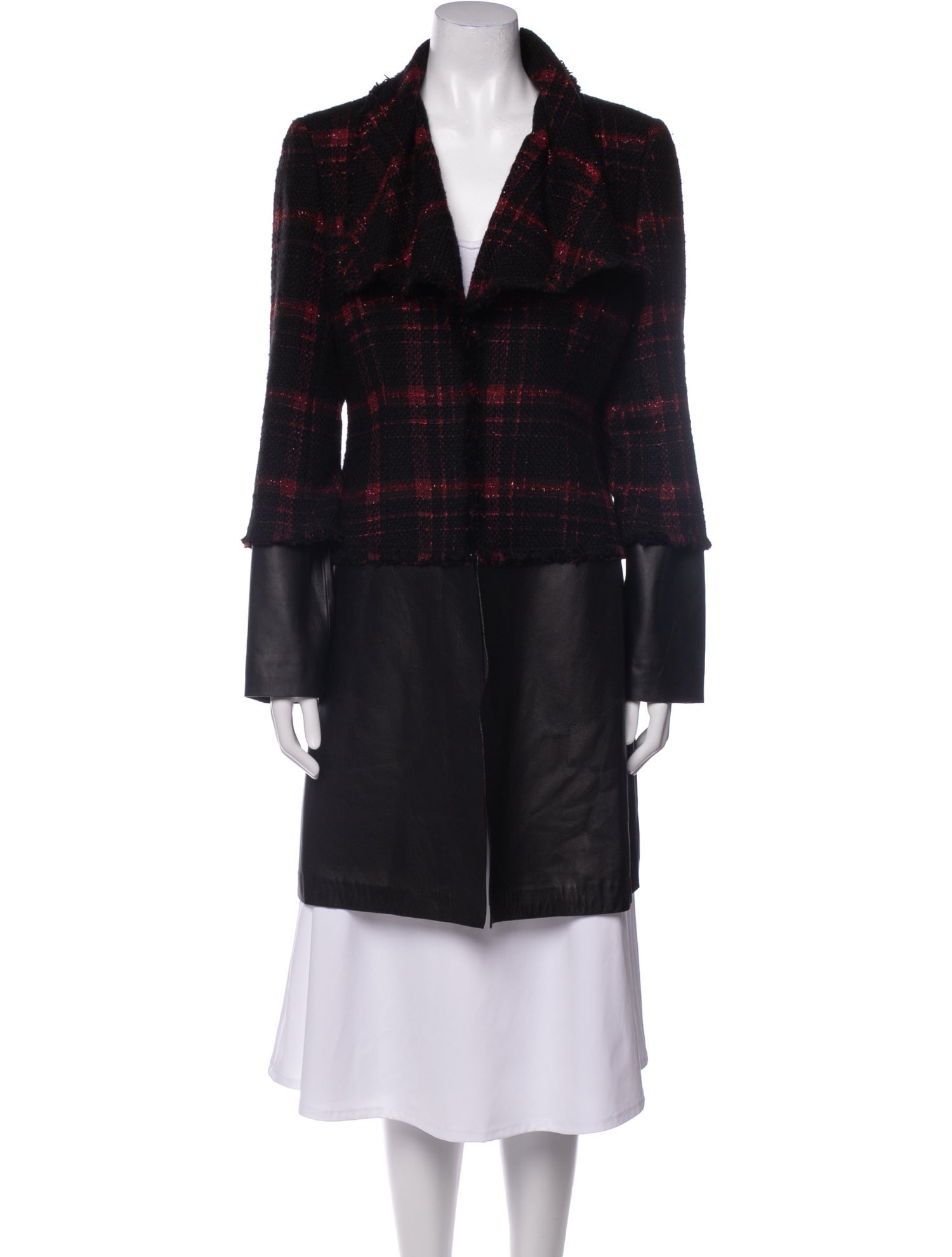 Lafayette 148 Wool Faux Fur Coat