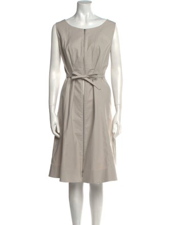 Lafayette 148 Bateau Neckline Knee-Length Dress