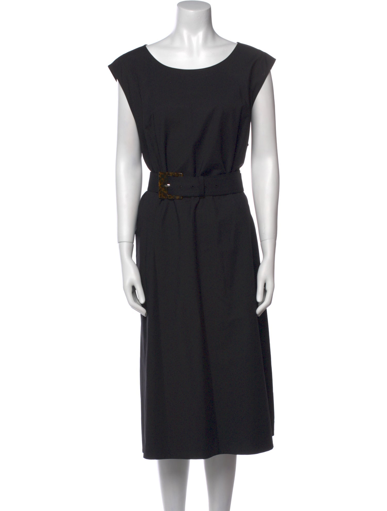 Lafayette 148 Scoop Neck Midi Length Dress