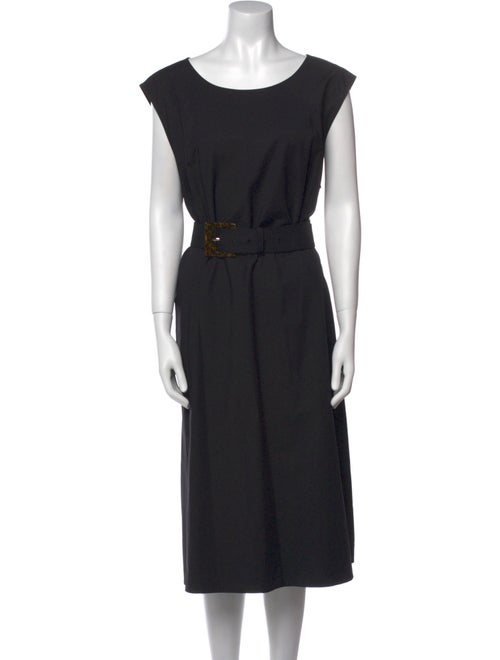Lafayette 148 Scoop Neck Midi Length Dress