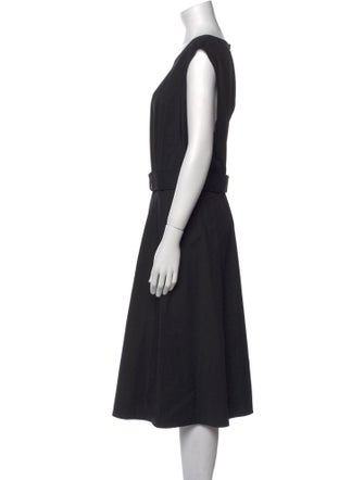 Lafayette 148 Scoop Neck Midi Length Dress