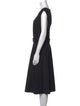 Lafayette 148 Scoop Neck Midi Length Dress