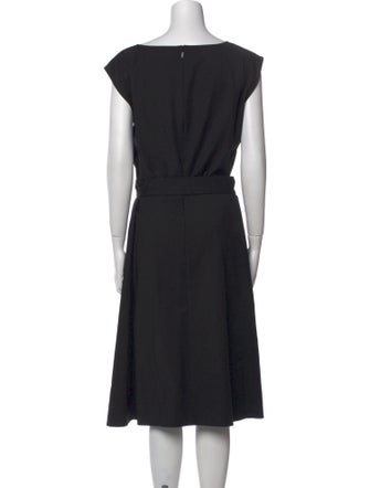 Lafayette 148 Scoop Neck Midi Length Dress
