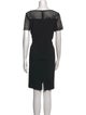 Lafayette 148 V-Neck Knee-Length Dress