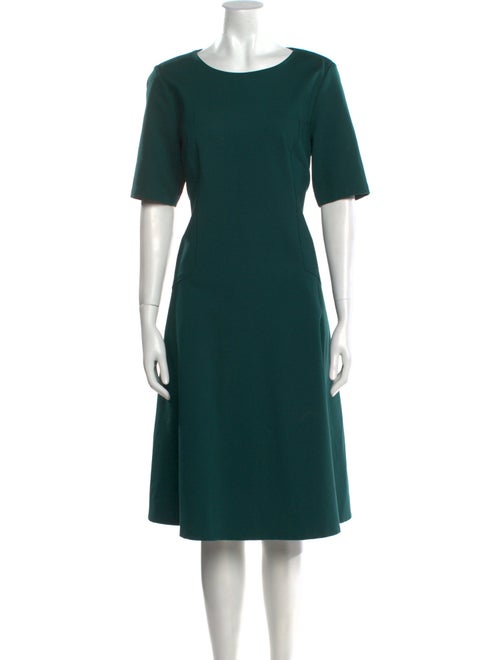 Lafayette 148 Bateau Neckline Midi Length Dress