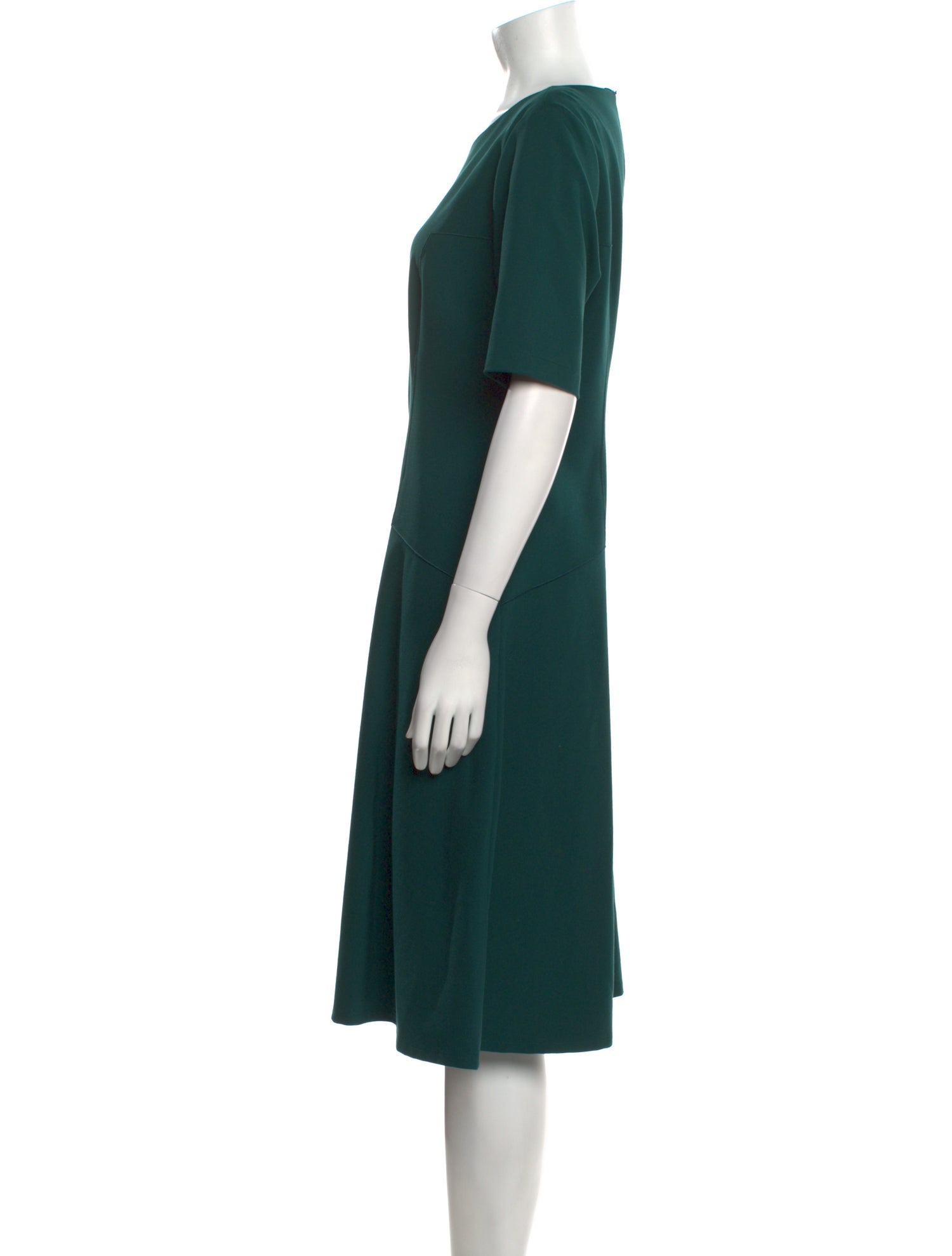 Lafayette 148 Bateau Neckline Midi Length Dress