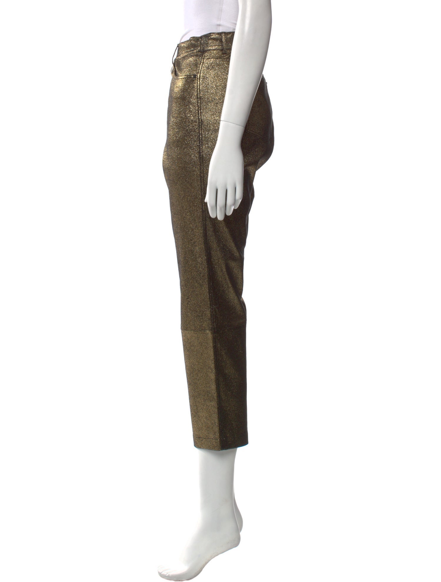 Lafayette 148 Leather Straight Leg Pants w/ Tags