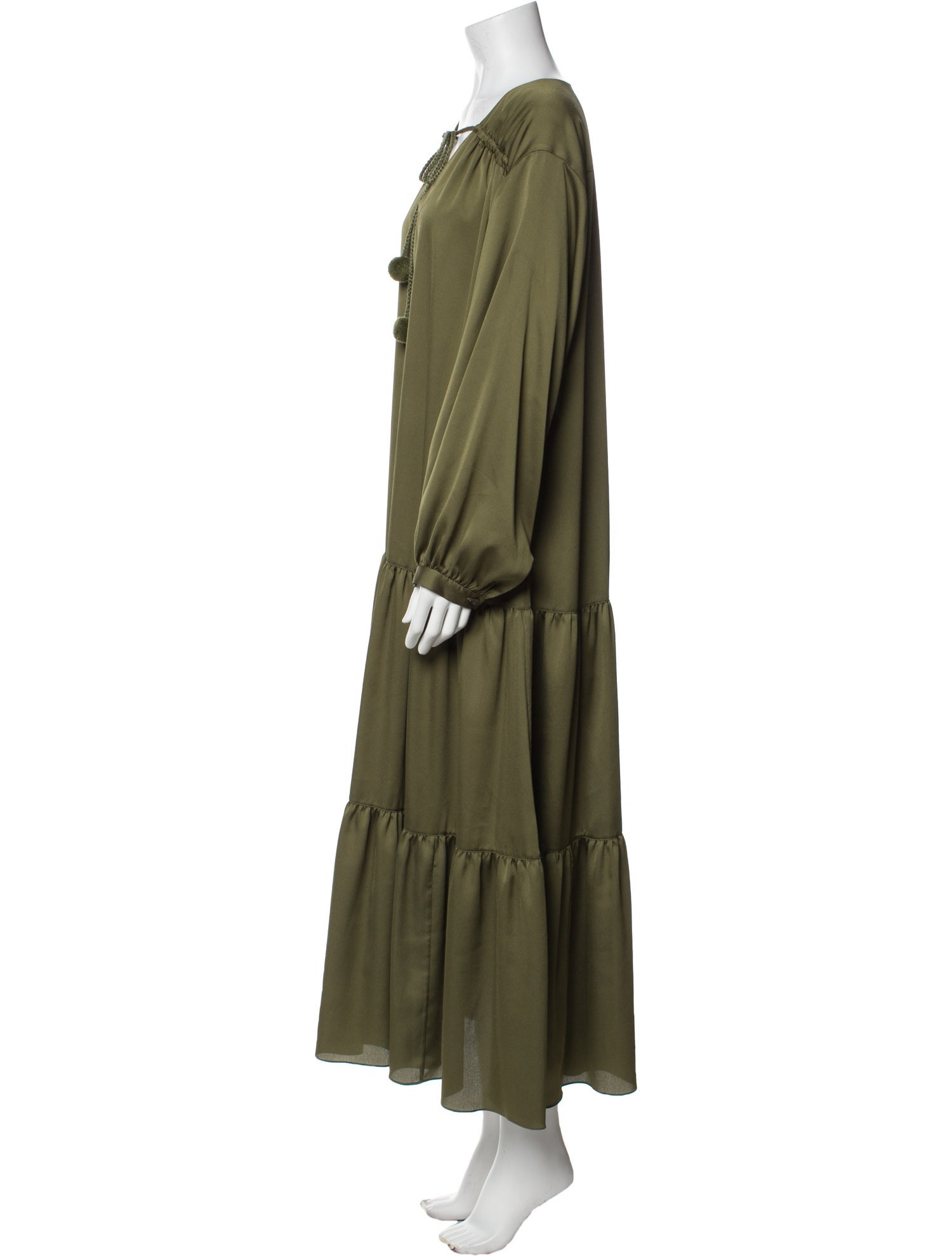 Lafayette 148 Tie Neck Midi Length Dress