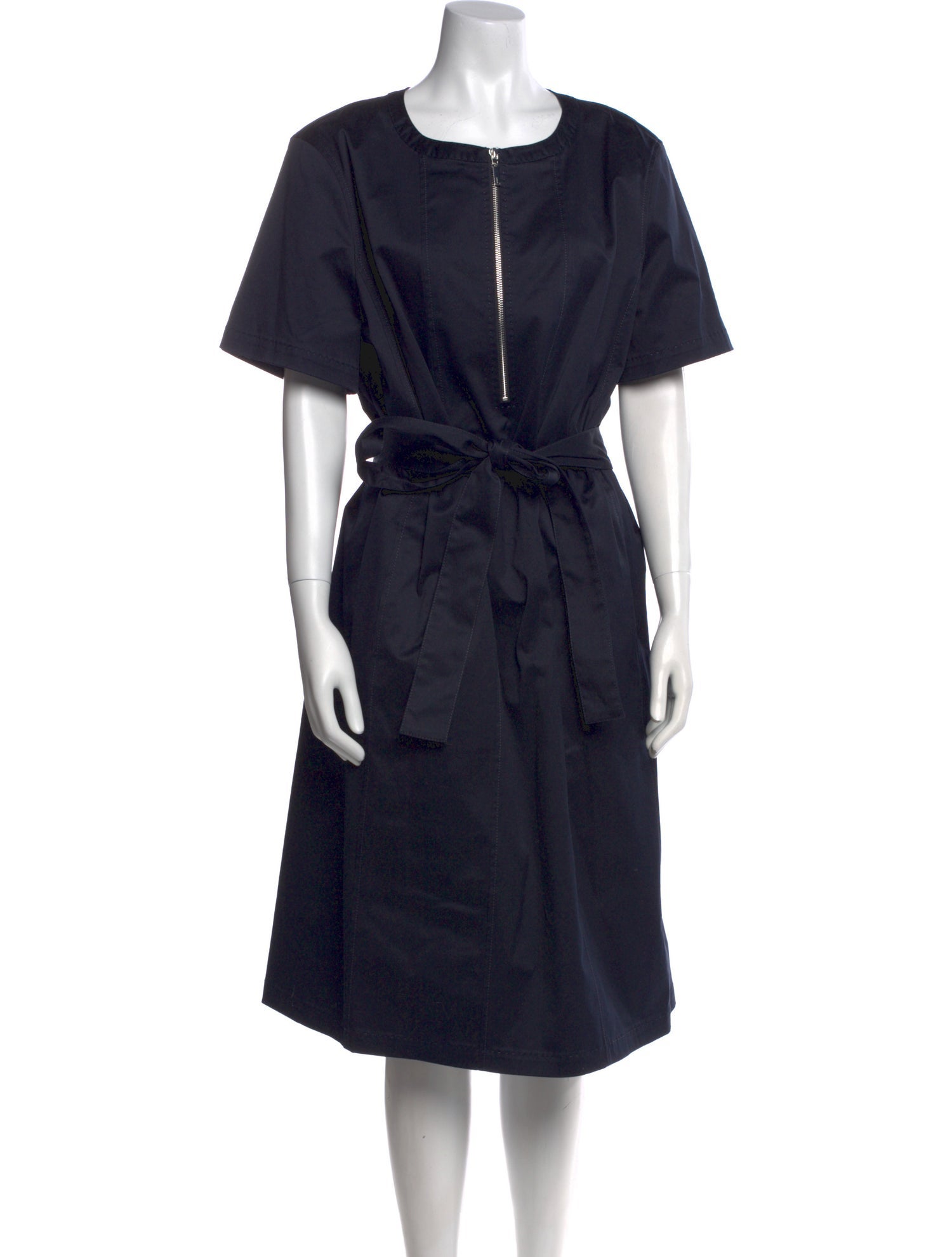 Lafayette 148 Scoop Neck Midi Length Dress