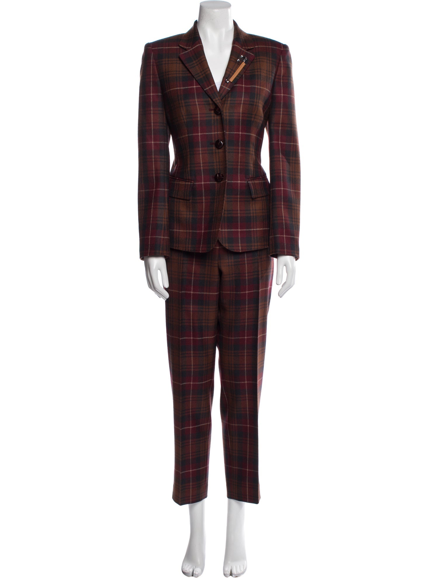 Lafayette 148 Wool Printed Pantsuit