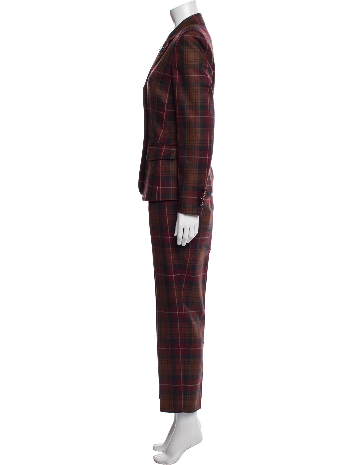 Lafayette 148 Wool Printed Pantsuit