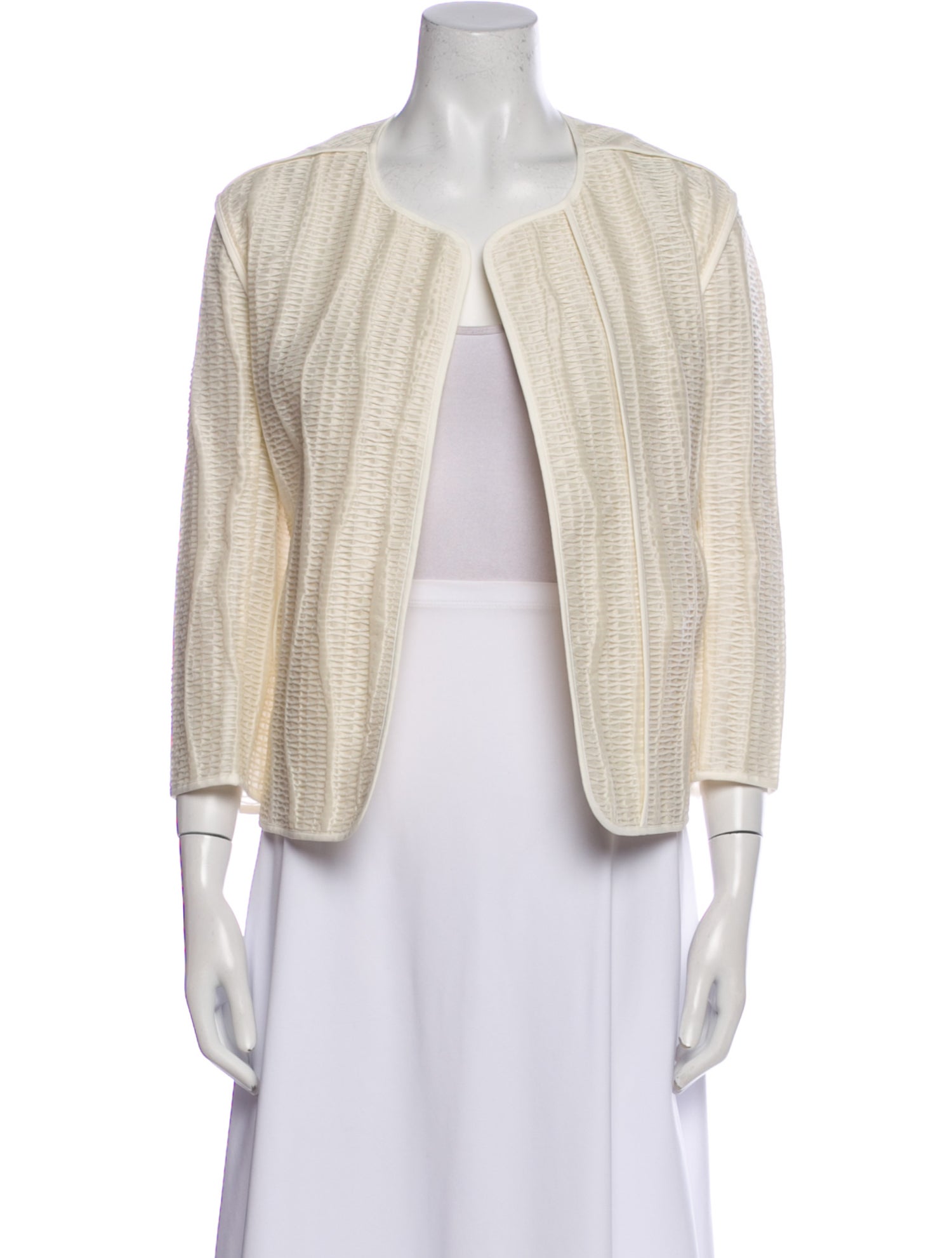 Lafayette 148 Tweed Pattern Evening Jacket