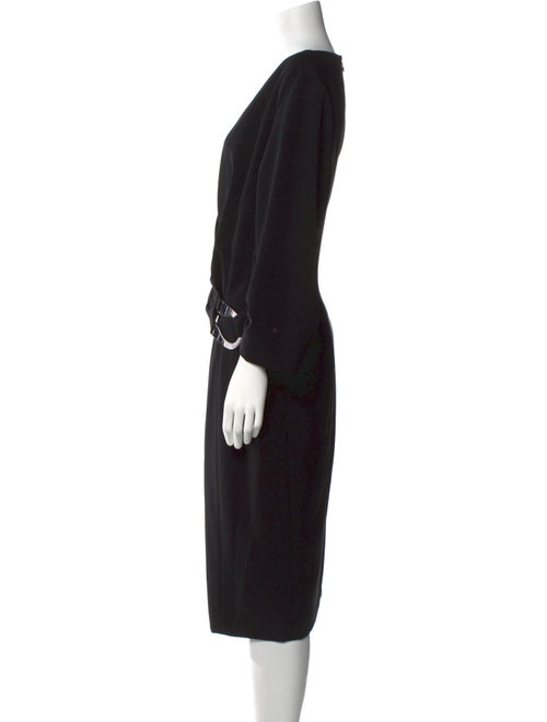 Lafayette 148 V-Neck Midi Length Dress