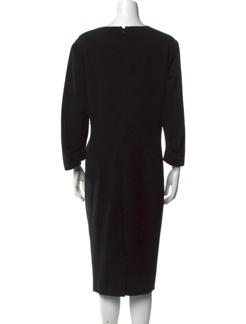 Lafayette 148 V-Neck Midi Length Dress