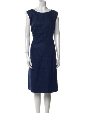 Lafayette 148 Linen Midi Length Dress