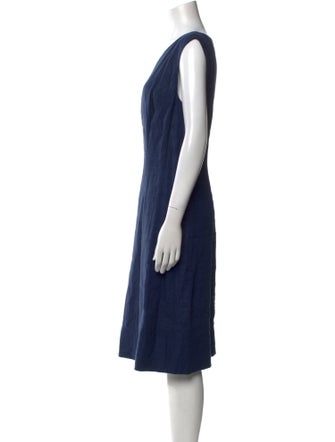 Lafayette 148 Linen Midi Length Dress