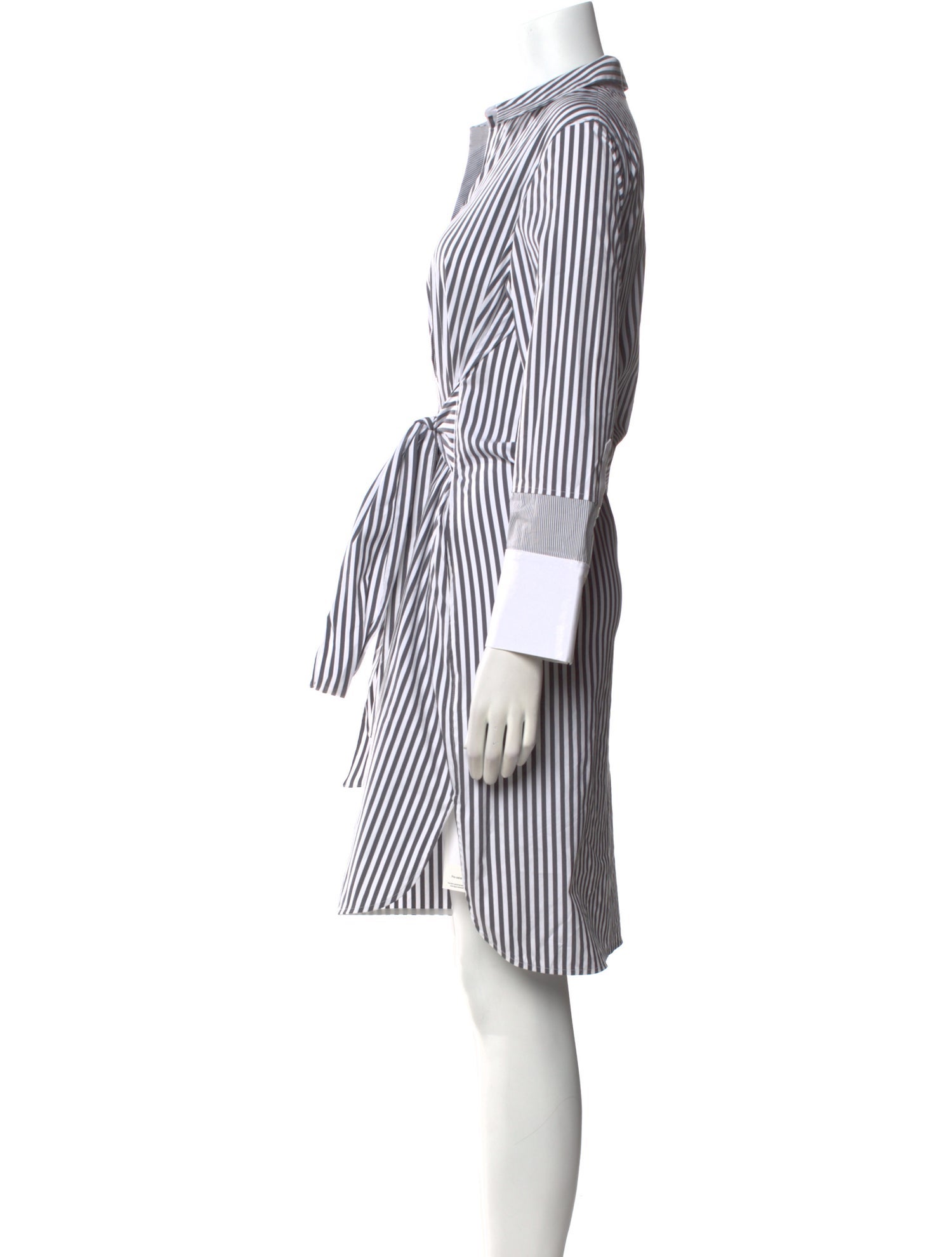 Lafayette 148 Striped Knee-Length Dress