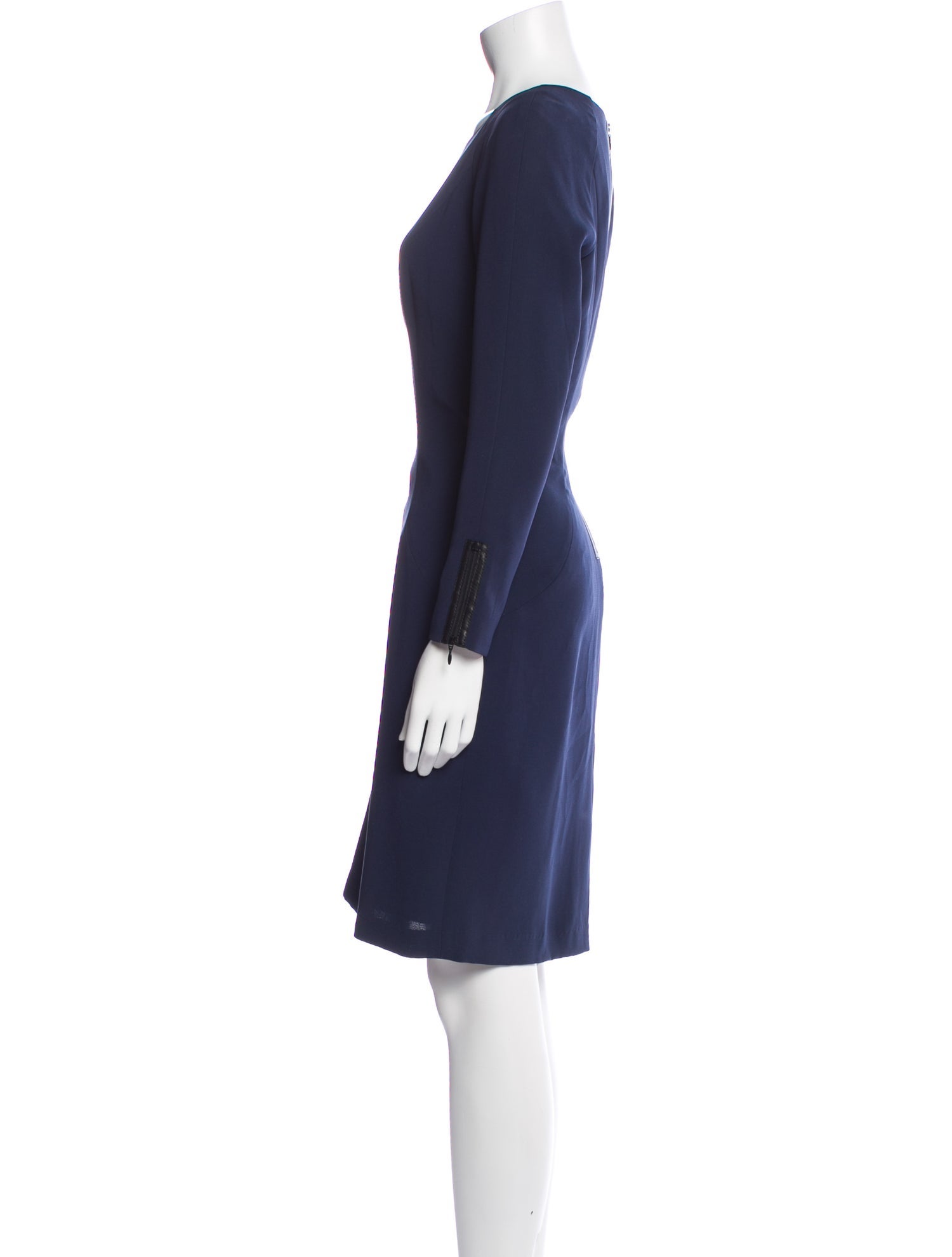 Lafayette 148 Scoop Neck Knee-Length Dress