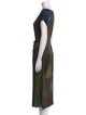 Lafayette 148 Printed Long Dress