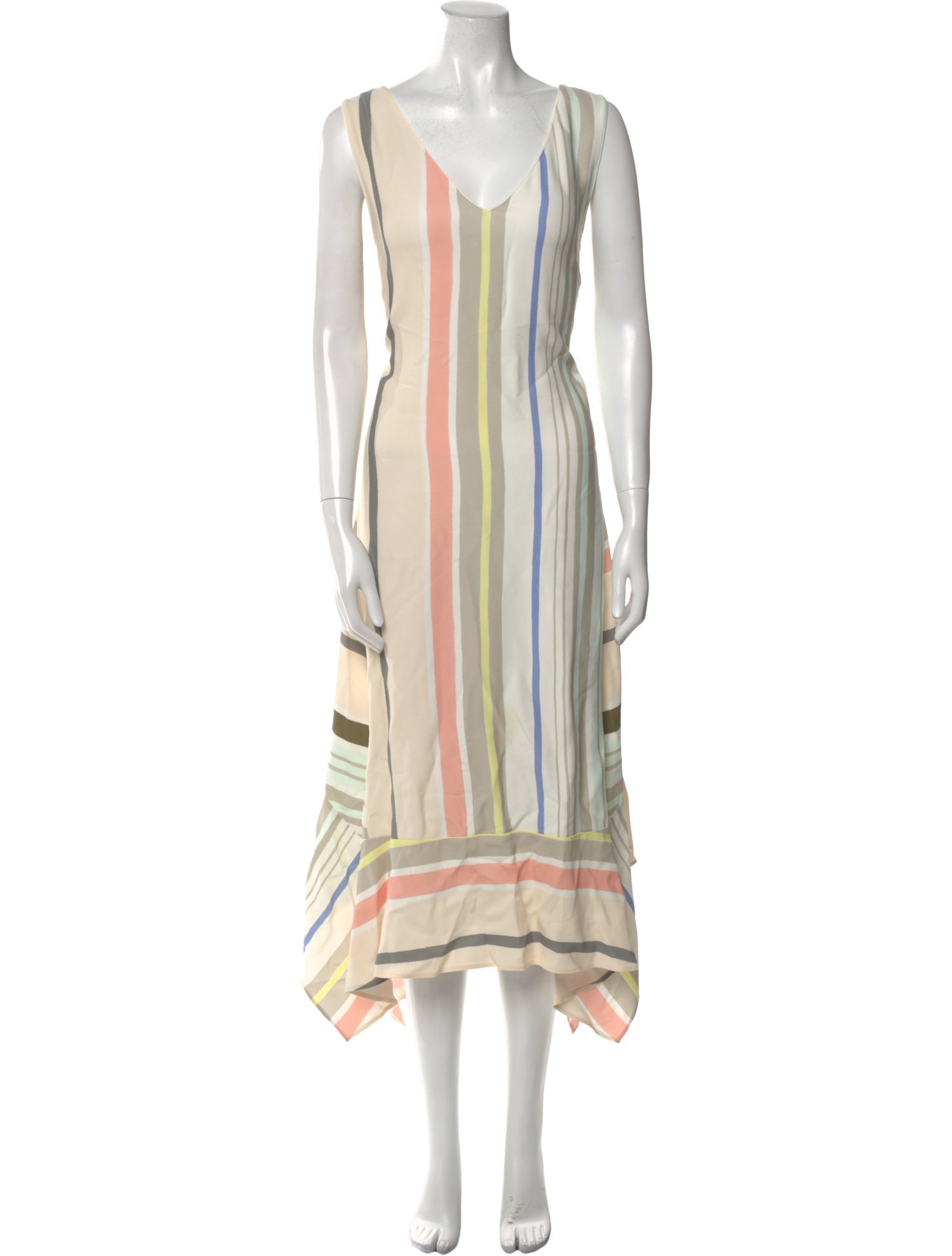 Lafayette 148 Striped Long Dress
