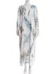 Lafayette 148 Printed Long Dress